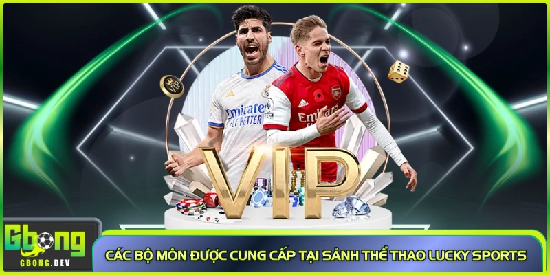 Các bộ môn được cung cấp tại sảnh thể thao Lucky Sports