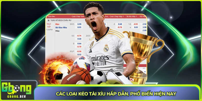 Các loại kèo tài xỉu hấp dẫn, phổ biến hiện nay 